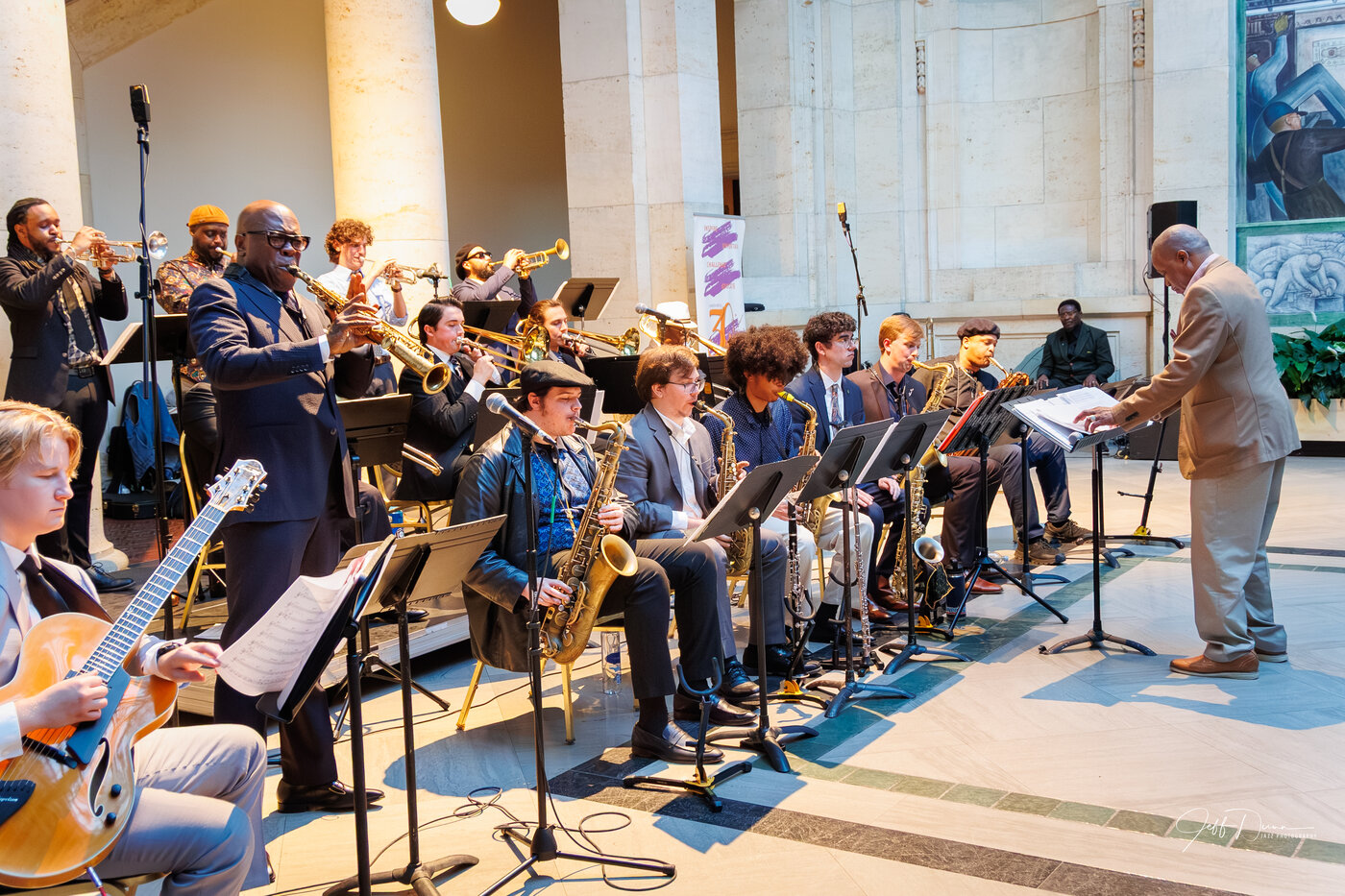The Gathering Orchestra performing with Tim Warfield at the Detroit Institute of Arts